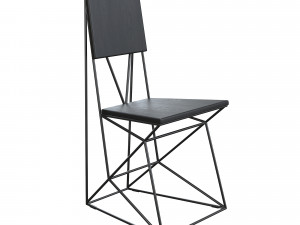 support chair dining chair by levantin design 3D 模型
