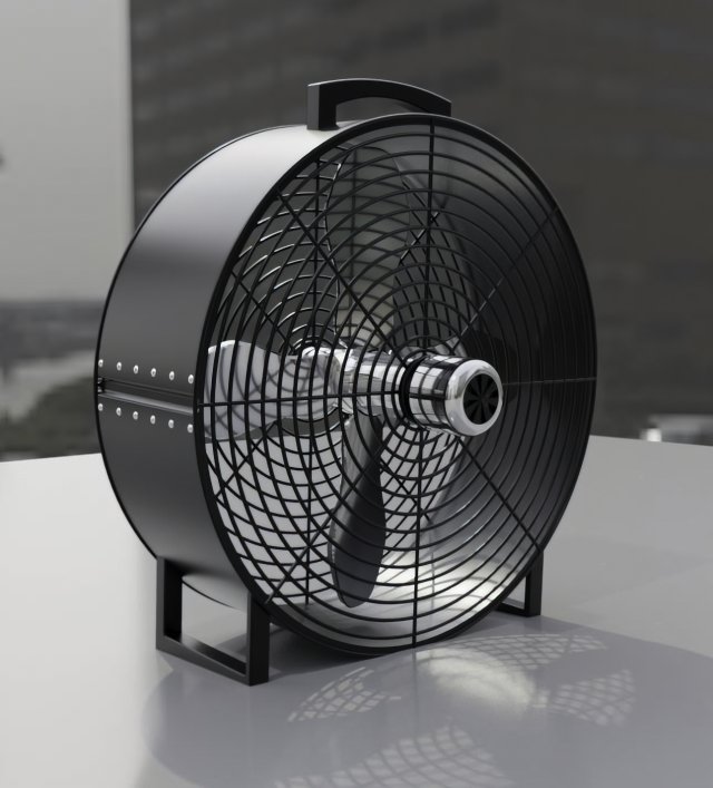 industrial fun 3d model 3Dモデル .c4d .max .obj .3ds .fbx .stl .blend 