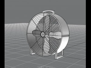 industrial fun 3d model 3D Model