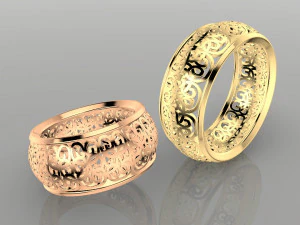 anillo de mujer estampado - modelo 2 Modelo de impresión 3D