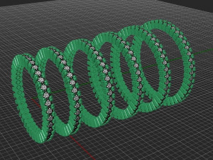 eternity women ring - 3d print model 3D प्रिंट मॉडल