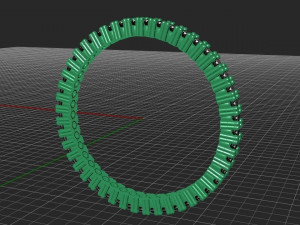 eternity women ring - 3d print model 3D प्रिंट मॉडल