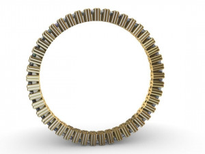eternity women ring - 3d print model 3D प्रिंट मॉडल