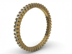 eternity women ring - 3d print model 3D प्रिंट मॉडल