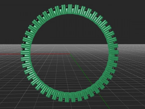 eternity women ring - 3d print model 3D प्रिंट मॉडल