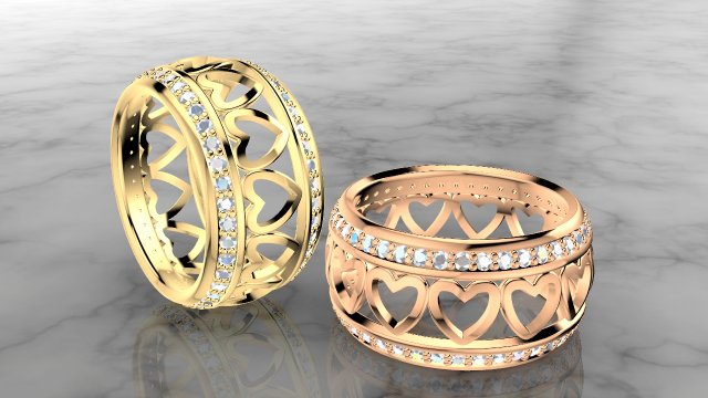 patterned women ring - model 3 - 3d print model 3D Принт Модель .c4d .max .obj .3ds .fbx .stl .blend 