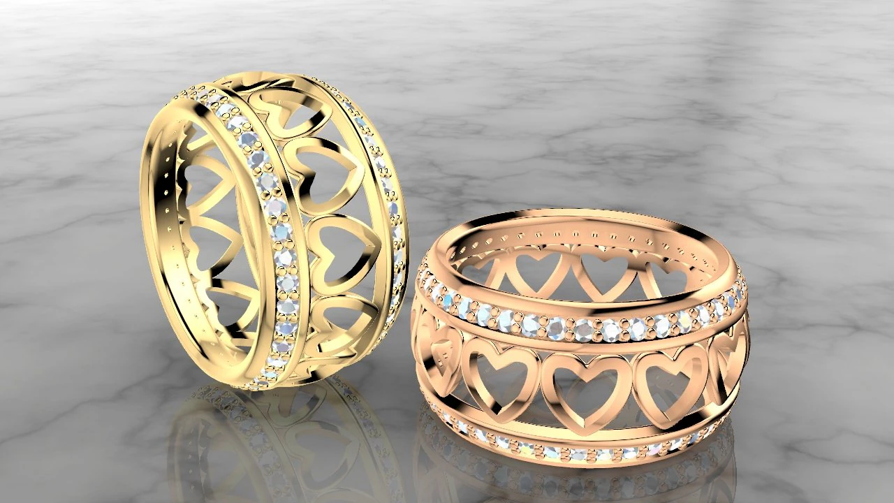 patterned women ring - model 3 - 3d print model 3D Print Model .c4d .max .obj .3ds .fbx .stl .blend 