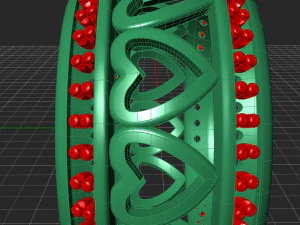 patterned women ring - model 3 - 3d print model 3D Print Model
