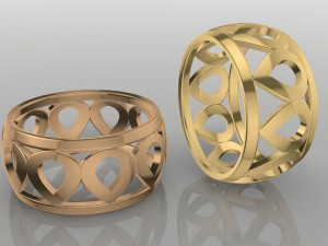 patterned ring - model 3 3d print model 3D प्रिंट मॉडल