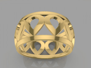 patterned ring - model 3 3d print model 3D Print Model