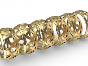 patterned ring - model 3 3d print model 3D Print Model