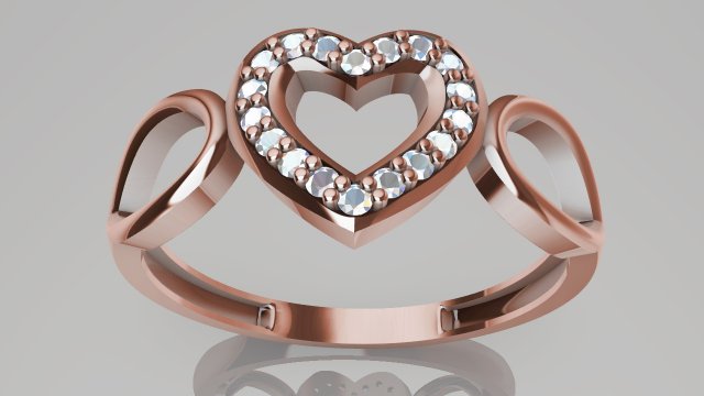 hollow women ring - model 1 - 3d printable model Modelo de Impressão 3D .c4d .max .obj .3ds .fbx .stl .blend 