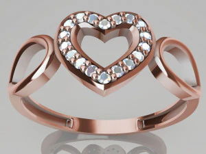 hollow women ring - model 1 - 3d printable model 3D Print Model