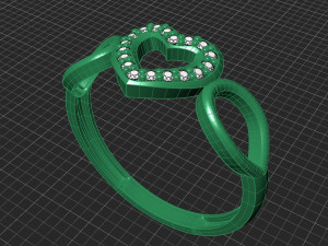 hollow women ring - model 1 - 3d printable model Modelo de Impressão 3D