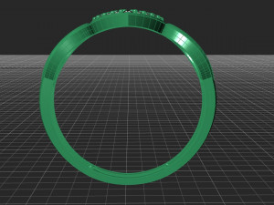 hollow women ring - model 1 - 3d printable model Modelo de Impressão 3D