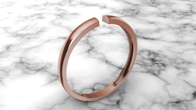 hollow women ring - free 3d print model Modelo de Impressão 3D .c4d .max .obj .3ds .fbx .stl .blend 