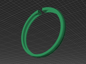 hollow women ring - free 3d print model Modelo de Impressão 3D