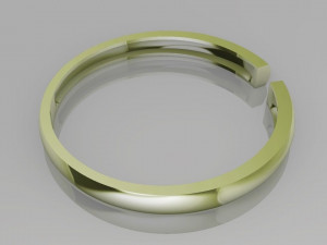 hollow women ring - free 3d print model Modelo de Impressão 3D