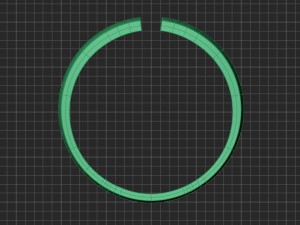 hollow women ring - free 3d print model Modelo de Impressão 3D