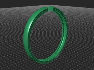 hollow women ring - free 3d print model Modelo de Impressão 3D