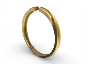 hollow women ring - free 3d print model Modelo de Impressão 3D
