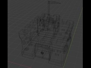 low poly castle 3D Модель