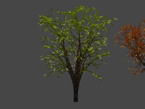 8 B&auml;ume 3D Modell