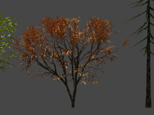 8 trees Model 3D
