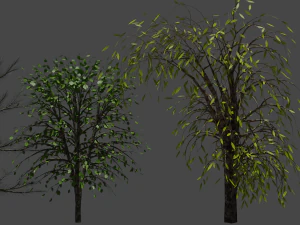 8 B&auml;ume 3D Modell