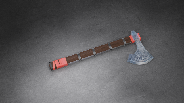 viking axe 3D Модель .c4d .max .obj .3ds .fbx .stl .blend