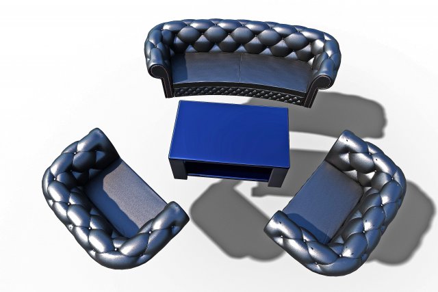 chester sofa Model 3D .c4d .max .obj .3ds .fbx .stl .blend 