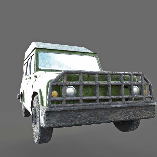 uaz hunter Modello 3D .c4d .max .obj .3ds .fbx .stl .blend 