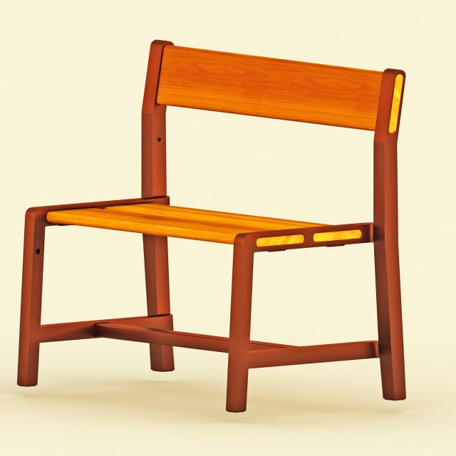 bench 3D-Modell .c4d .max .obj .3ds .fbx .stl .blend 