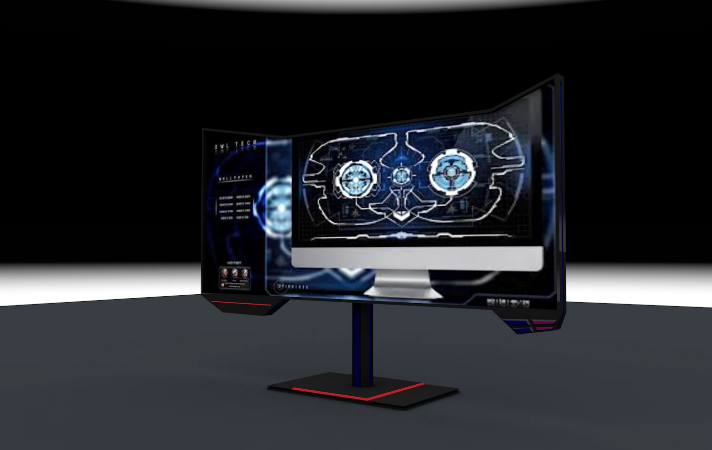 sci fi monitor 3D Model .c4d .max .obj .3ds .fbx .stl .blend