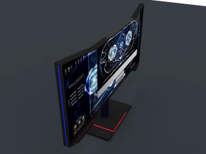 sci fi monitor 3D Model