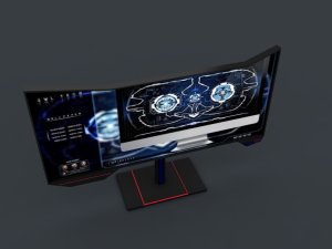 sci fi monitor Modelo 3D