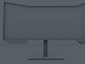 sci fi monitor 3D Model