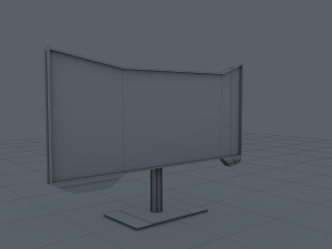 sci fi monitor Modelo 3D