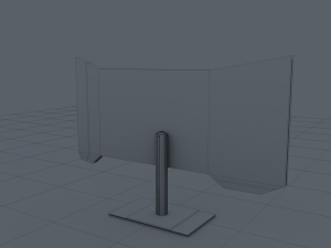 sci fi monitor Modelo 3D