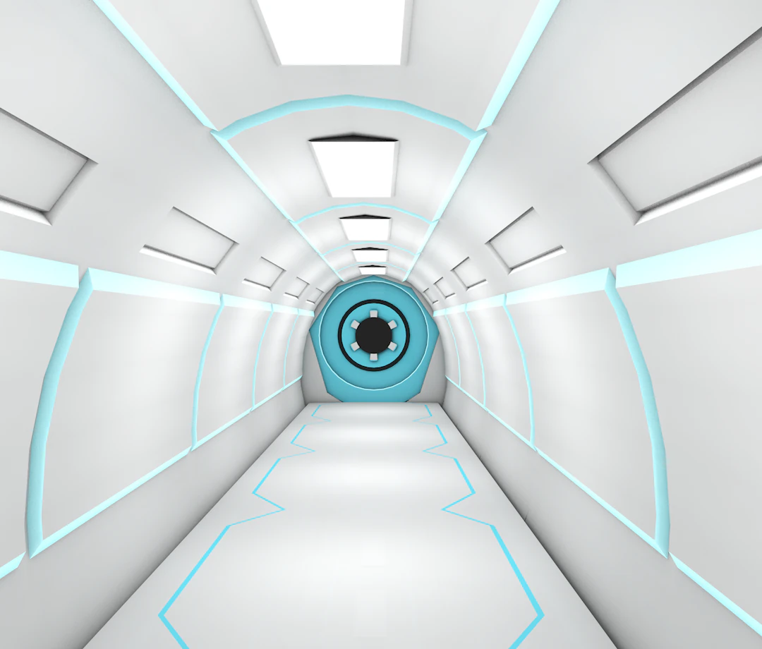 sci fi corridor 3D Model .c4d .max .obj .3ds .fbx .stl .blend 