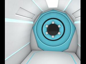 sci fi corridor 3D Model