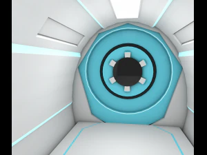 sci fi corridor 3D Model