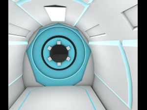 sci fi corridor 3D Model