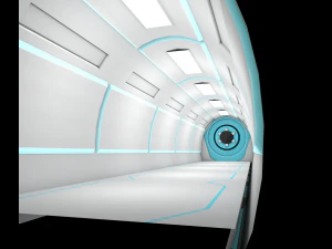 sci fi corridor 3D Model
