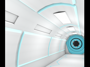 sci fi corridor 3D Model