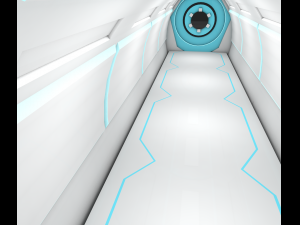 sci fi corridor 3D Model