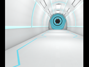 sci fi corridor 3D Model