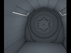 sci fi corridor 3D Model