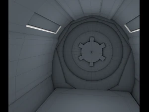 sci fi corridor 3D Model