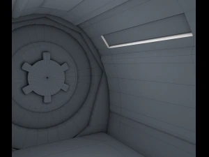 sci fi corridor 3D Model